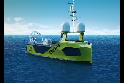 Danfoss Editron and Volvo Penta have won the contract to supply Norwegian GMV with the hybrid drivetrain and D8 engines for 11 autonomous surface exploration vessels. (credit: Danfoss Editron)
